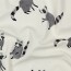 Baumwolljersey Digital Waschbär - creme