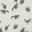 Baumwolljersey Digital Waschbär - creme