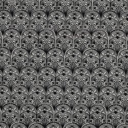 Canvas Digital orientalische Schuppen - schwarz