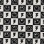 Baumwolljersey Smileys und Blitze - schwarz