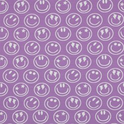 Baumwolljersey Smileys - softlavendel