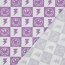 Baumwolljersey Smileys und Anker -softlavendel
