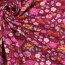 Baumwolljersey Organic Digital Blumen - kirsche