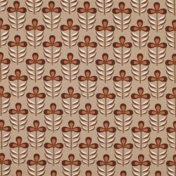 Canvas Wasserabweisend Blumen - sand