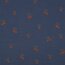 Musselin ORANGE - jeansblau