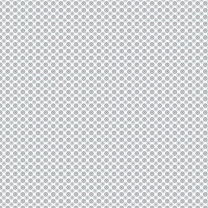 Baumwollpopeline miniBlüten - weiss/dunkelblau