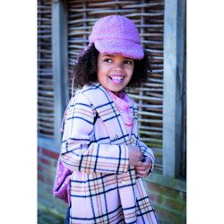 Bouclé Mantelstoff Uni *Vera* - mauve