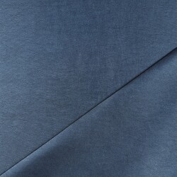 Kunstleder Metallik-Glanz - stahlblau metallic