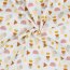 Musselin Organic geometrische Formen - weiss