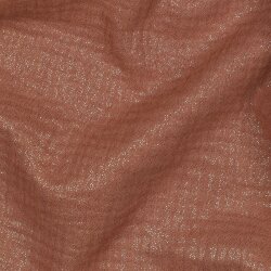 Musselin feine Glitzerpunkte - cognac
