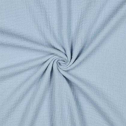 Musselin Uni *Vera*  - babyblau