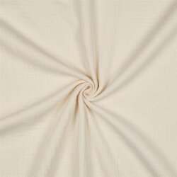 Musselin Uni *Vera*  - creme