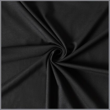 0,9 Meter - Baumwolljersey *Mila* Uni - schwarz