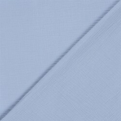 Musselin Uni *Marie* - hellblau