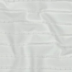 Baumwolljersey Rüschen - cremeweiß