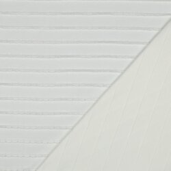 Baumwolljersey Rüschen - weiß