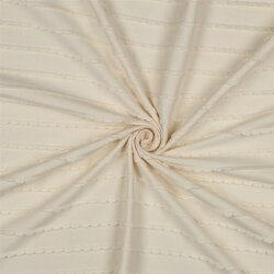 Baumwolljersey Rüschen - natur