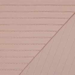 Baumwolljersey Rüschen - puderrosa