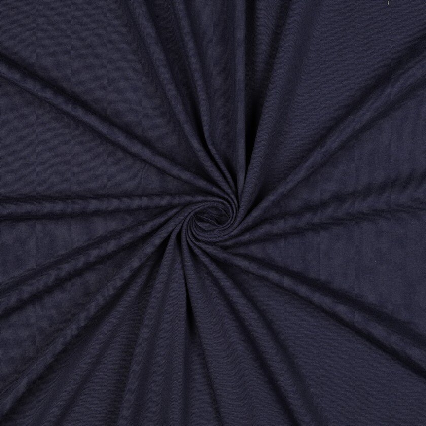Baumwolljersey 100% Organic - nachtblau