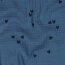 Musselin kleine Herzen - indigo