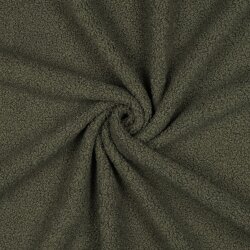 Teddystoff Doppelseitig Uni - gurkengrün