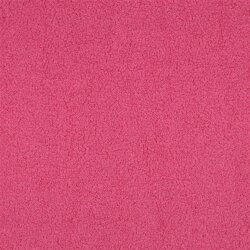 Teddystoff Doppelseitig Uni - pink