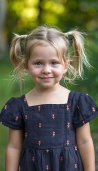 Musselin Bestickt kleine Tulpen - dunkelblau