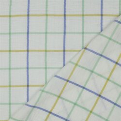 Musselin Kariert - grün