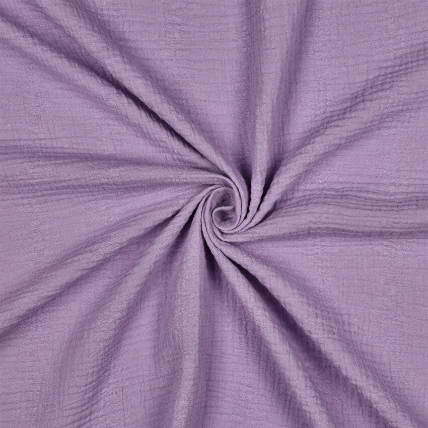 Musselin Uni *Gerda* BIO~Organic - dunkelmauve