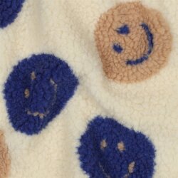 Teddystoff HAPPY FACES - ECRU
