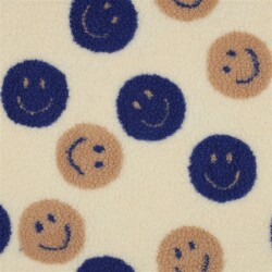 Teddystoff HAPPY FACES - ECRU