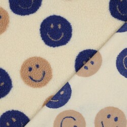 Teddystoff HAPPY FACES - ECRU