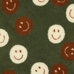 Teddystoff HAPPY FACES - GREEN