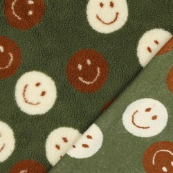 Teddystoff HAPPY FACES - GREEN