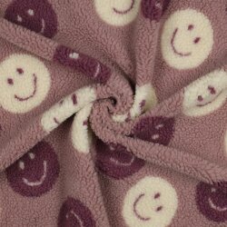 Teddystoff HAPPY FACES - MAUVE