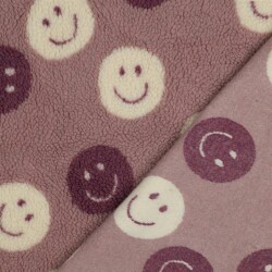 Teddystoff HAPPY FACES - MAUVE
