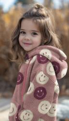 Teddystoff HAPPY FACES - MAUVE