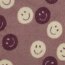 Teddystoff Smiley - malve/altbeere