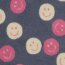 Teddystoff Smiley - jeansblau/softpink
