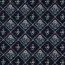 Baumwollpopeline Digital Blumenmuster Rauten - nachtblau