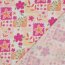 Baumwollpopeline Digital Blumenpatchwork - aprikose