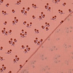 Musselin Blume Mia - pfirsich