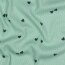 Rippenjersey Herzregen - mint