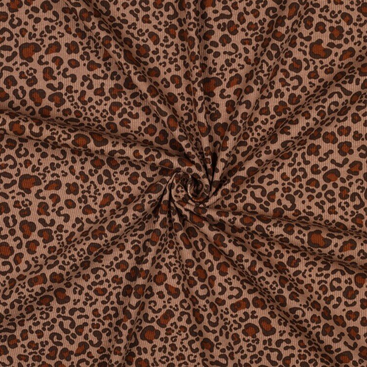 Rippenjersey Leo - beige