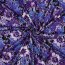 Baumwolljersey Digital Blumen - dunkelblau