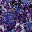 Baumwolljersey Digital Blumen - dunkelblau
