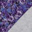Baumwolljersey Digital Blumen - dunkelblau
