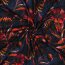 Baumwolljersey Digital XL Blumen - dunkelblau