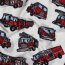 Baumwolljersey Digitall Feuerwehrfahrzeuge - altweiß