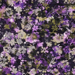Ganzjahressweat Digital Blumen Kunst - lila